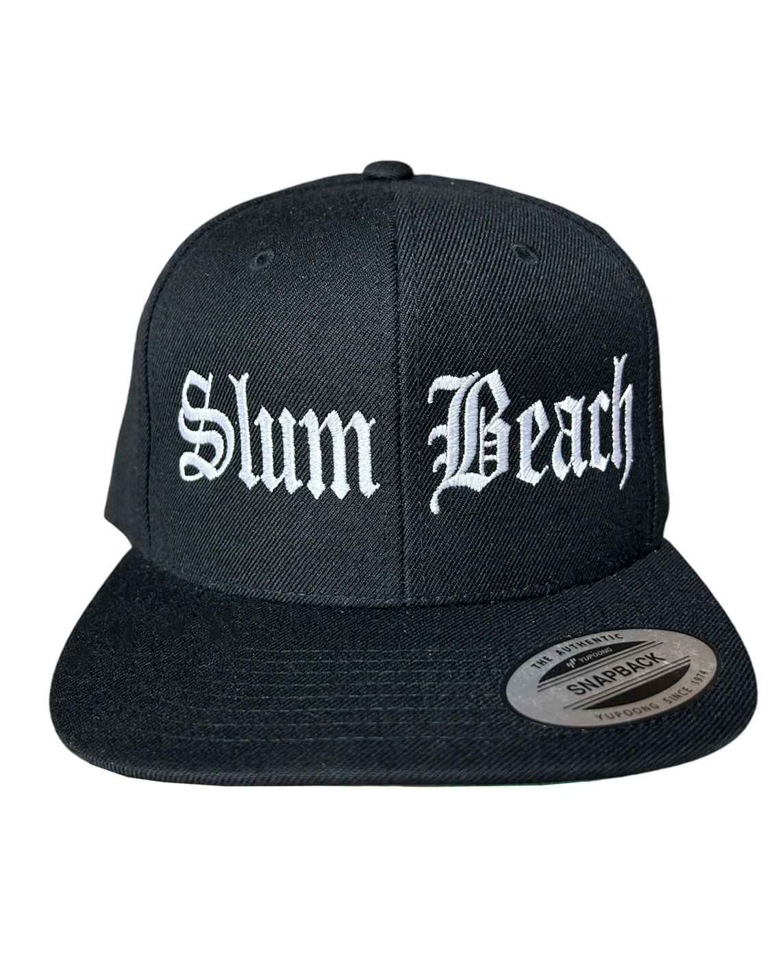 SLUM BEACH Embroidered Snapback (Black)